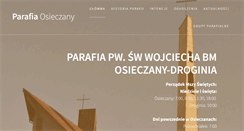 Desktop Screenshot of parafiaosieczany.pl