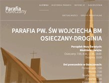 Tablet Screenshot of parafiaosieczany.pl